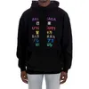 Designers luxuosos Balencigas Classic Novo Super Hot Seven Seven Colorful Letter Plexhed Capuz de pul￴ver solto su￩ter para homens e mulheres