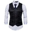 Men's Vests Red Paisley Vest Men 2022 Brand Slim Fit Double Breasted Mens Formal Business Sleeveless Waistcoat Male Chaleco Hombre