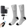 Sports Socks Heated Winter Warm Equipment Rechargeable Remote Control Outdoor Thermal High Tensile Strength For Men Women