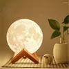 أضواء الليل لايت 3D Moon Toy Bussy Bussy Projector prant print starry lamp bedroom decoration sky sky