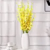 Fleurs décoratives 10 pièces orchidée artificielle longue tige 37.5in fausse danse dame papillon plantes pour bricolage Floral Arrangem