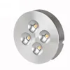 Dimmable Puck Light 4W White Black Silver Shell Super Bright Led Under Cabinet Bulb 3000K 4000K 6000K AC85-265V