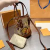 2 szt. Zestaw worki kubełkowe luksusowe designerskie torba na ramię Kobiet Crossbody mini portfel krzyżowy moneta torebka mody torebki nano torebka Pochette grafika