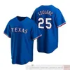 2021 M￤nner Baseball -Trikots #12 Rougned Odor 1 Elvis Andrus 29 Adrian Beltre 23 Mike Minor Beltre Lynn Custom Women Jugend Alternative Trikot