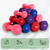 Dumbbells 1 paar 4kg zeshoekige gietijzeren Dumbbell Set voor vrouwelijke mannen bodybuilding gewichten fitness workout gym apparatuur