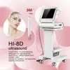 Équipement de beauté multifonctionnel 8D HIFU Ultrasound Liftting Face Body Amincissant l'élimination des rides avec 2 poignées pour la machine esthétique du visage et du corps