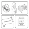 Filtar Swaddling Baby Sticked Born Swaddle barnvagn Bedding Wrap Cartoon Alpaca Infantil Boys Girls F￥ filt Barn T￤cken 221024