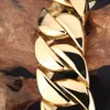 Bangle Kalen Alta qualidade 316 Aço inoxidável Itália Pulseira de ouro Bangle masculina Pesada Chain Bracelet Jewelry Gifts 221024