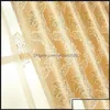 커튼 커튼 유럽 고급 커튼 거실 침실에 자수 Jacquard Backdrop Balc Otlri