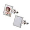 Sublima￧￣o de festa Mental Mental Bufflink Round Square Cuff Links