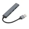 Grand concentrateur d'accueil universel léger USB 3.0 avec câble en métal pour lecteur de cartes polyvalent pour l'école