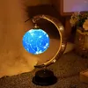 Luci notturne Retro Moon Light Decorazioni per lampade da tavolo del Ringraziamento per l'ornamento del partito della camera da letto domestica