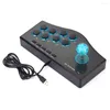 Spelkontroller 3 i 1 USB Wired Controller Arcade Fighting Joystick Stick för PS3 Computer PC Gamepad Engineering Design Gaming Console