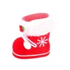 Casual Shoes Creative Christmas Boots Flocking Pencil Holder Candy Bag Kindergarten Gift Decoration Barnleksaker