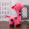 25cm Cute Giraffe Plush Toy Pendant Soft Deer Stuffed Cartoon Animals Doll Baby Kids Toys Christmas Birthday Colorful Gifts D35