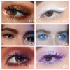 Mascara 6 Colors ذيل نحيف سهل لتشغيل مجرى ماء عازف بالماء طويل الأمد ماكياج ماسكارا ماسكارا 1pc