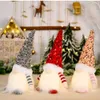 Christmas Gnome Plush brinquedos brilhantes em casa Decoração de Natal Ano Novo Bling Toy Presentes de Natal Crianças Papai Noel Snowman Snowman Ornament Jnb16610