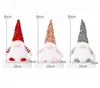 Christmas Gnome Plush brinquedos brilhantes em casa Decoração de Natal Ano Novo Bling Toy Presentes de Natal Crianças Papai Noel Snowman Snowman Ornament Jnb16610