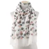 Hats Scarves Gloves Sets 2022 Ladies Autumn And Winter Students Fashion Dandelion Print Scarf Comfortable Long Shawl