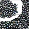 Pearl Loose Beads Jewelry Natural Freshwater Pearls Oyster No Hole 5-6Mm Bright Rice-Shaped Real Different Color Fashion Wholes Otlye