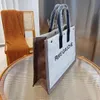 2022 Yeni Tasarımcı Çanta En Kaliteli Tuval Büyük Kapasiteli Alışveriş Çantası Rive Gauche tote çanta Omuz Messenger Bagss Kadın Çanta Cüzdan