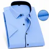 Men's Dress Shirts High Quality Men Casual Summer Shirt Short Sleeve Large Size Big 8XL 9XL 10XL 12XL Wedding White 66