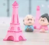 Articles de nouveauté Tour Eiffel Résine Artisanat Miniature Fée Jardin Bureau Chambre Décoration Micro Paysage Accessoire Cactus Jardinière Cadeau