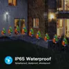 弦楽器1/2/4/6pcsソーラークリスマスパインツリーライト屋外IP65防水庭の装飾パティオ芝生の経路用