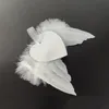 Sublimazione Blank Christmas Feather Angel Wings Ornament Hanging White Decoration MDF Pendenti per l'artigianato dell'albero di Natale Angel Wing Xmas