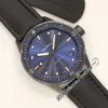 GF Fifty Fathoms Bathyscaphe A1315 Automatik-Herrenuhr 43 mm 5100-1140-O52A, Stahlgehäuse, Keramiklünette, blaues Zifferblatt, Segeltucharmband, Super Edition Puretime B2