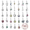 Charms 2022 Summer 925 Silver Heart Clip Charm Connector Tree of Life Pendant Dangle Fit For Original Women Pand0rame Armband