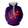 Heren Hoodies Jumeast 3D Arabische flipper Zero Hacker DRIP Arabische inscriptie Muhammad Overfit Hooded Sweatshirts 2000s Men Kleding Y2K