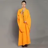 Abbigliamento etnico Abbigliamento tradizionale cinese per costume monaco Abito Meditazione buddista Zen Shaolin Hanfu Taoismo Abiti tibetani