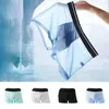 Underpants Men Seamless Ice Silk Sexy Shorts U Convex Pouch Underwear Breathable Boxer Briefs Bulge Soft Ultra-thin