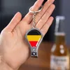 Qatar World Cup Openers Fotbollsfans Små presentflaggmönster Nagel Clipper Bottle Opener Keychain BBB16635