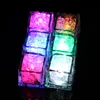 LED Ice Cubes Glowing Night Lights Color change Changeable Novelty Lighting Party Ball Flash Light Luminous Neon Wedding Festival Christmas Bar Wine
