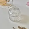 Bottiglie di stoccaggio Love Heart Shape Crystal Glass Candy Cup Barattolo da soggiorno Piatto di frutta secca Zuccheriera Portagioie con coperchio