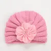 Bebês Warmzy Beanie chapéus de arco tricô infantil chapéus de malha de menina criança sólida quente