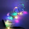 Strängar batteri kraft ledt kransljus fairy sträng vattentät utomhus lampa julsemester bröllop fest dekoration