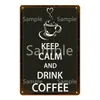 Café métal peinture intérieur fête signe Vintage métal affiche Bar Pub Club CoffeeShop plaque décor à la maison 20 cm x 30 cm Woo