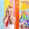 Party Decoration Tinsel Foil Rain Silk Curtain Wedding Birthday Kids Baby Shower 1st Pozone Wall Drapes Backdrop Decor