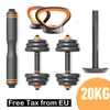 Dumbbells 20KG Fitness Dumbbell Barbell Set Weight Plates Home Gym Workout Comfortable Kettlebell