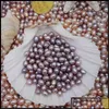 Pearl Loose Beads Jewelry Natural Freshwater Pearls Oyster No Hole 5-6Mm Bright Rice-Shaped Real Different Color Fashion Wholes Otlye