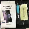 Samsung Tempered Glass Protector 9D UV Nano Liquid Curved S22ultra S22 S21 S20 Note20 Ultra S10 Note10 Plus S8 S9 Note8 Note9小売パッケージ用