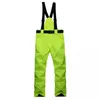 Skidåkning Bib Pants Winter Men Ski Windproof Waterproof Thermal Snowboard Women Jumpsuit byxor förtjockade varma L221025