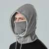 Winterhoeden voor mannen pluche nekbedekking warm breien winddichte oorbeveiliging geïntegreerde hoed vrouwelijke set caps vrouwen balaclava