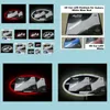 شارات السيارة 140x7m ل Subaru LED Emblem 4d Light White Blue Red Car Badges Leach Logo Light