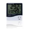 100pcs Digital LCD Sala eletr￴nica Temperatura Medidor de umidade Hygr￴metro Esta￧￣o meteorol￳gica Despertador GWB16602