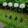 2 stks LED Solar Floor Lamp Dandelion Vorm Outdoor Liminous Fairy Lights for Pography Po Courtyard Garden Lawn Decoratie