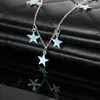 Anklets Summer Luminous Onkle Heart Star Bracelet Sandal Sexy Beach Leg Chain Women Women Jewelry C66